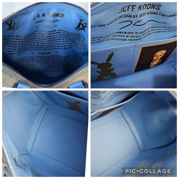 LOUIS VUITTON Speedy 30 Turner Masters Collection Jeff Koons Art Bag Monogram LV - Picture 12 of 14